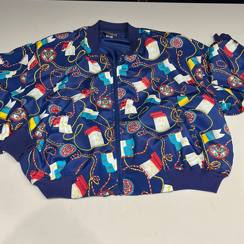 Notations Vintage Bomber Jacket Medium Petite - image 2